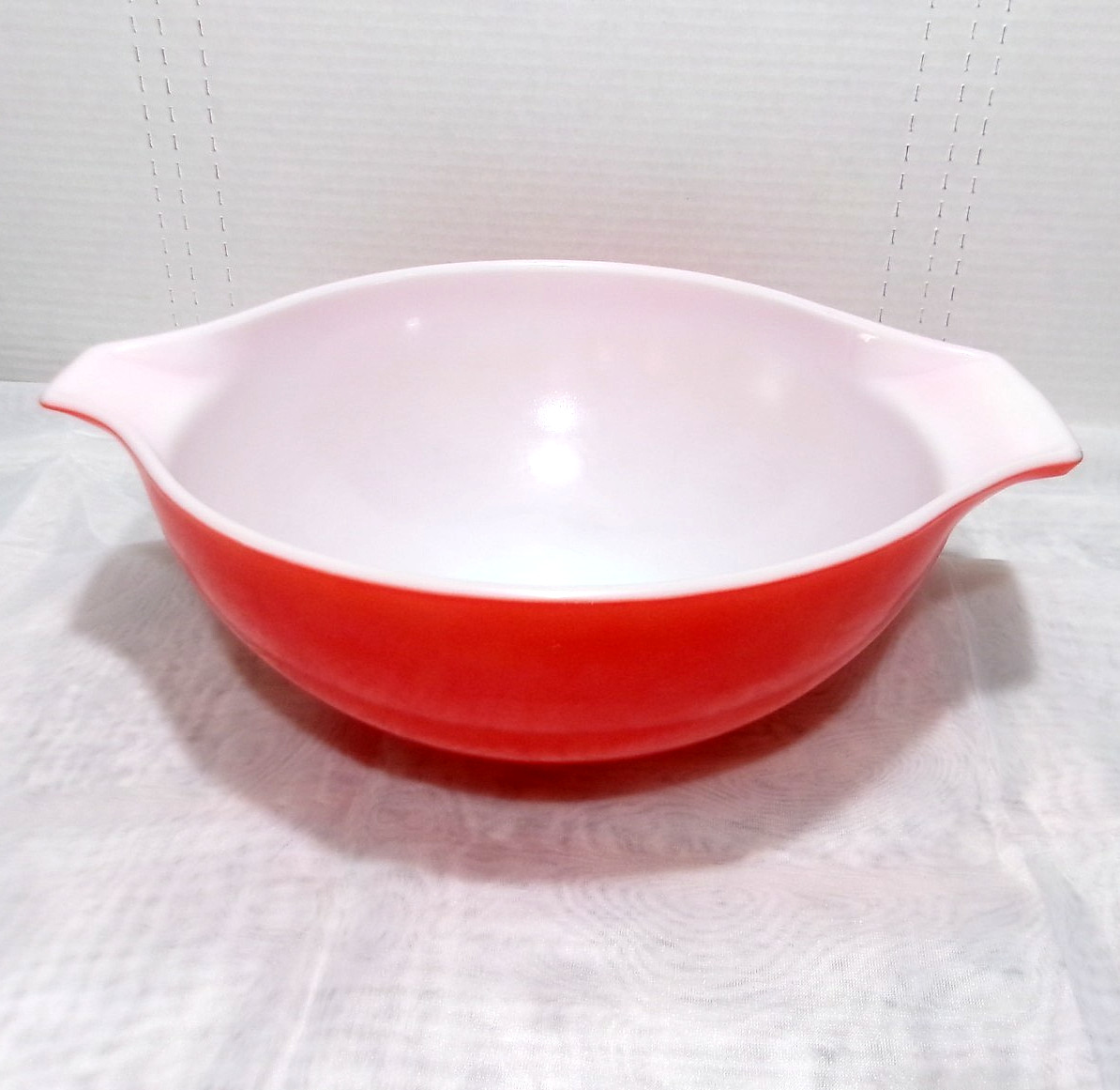 Vintage 1971-74 Pyrex 444 Friendship Red 4 Quart Cinderella Mixing Bowl EUC Vintage 1971-74 Pyrex 444 Friendship Red 4 Quart Cinderella Mixing Bowl EUC