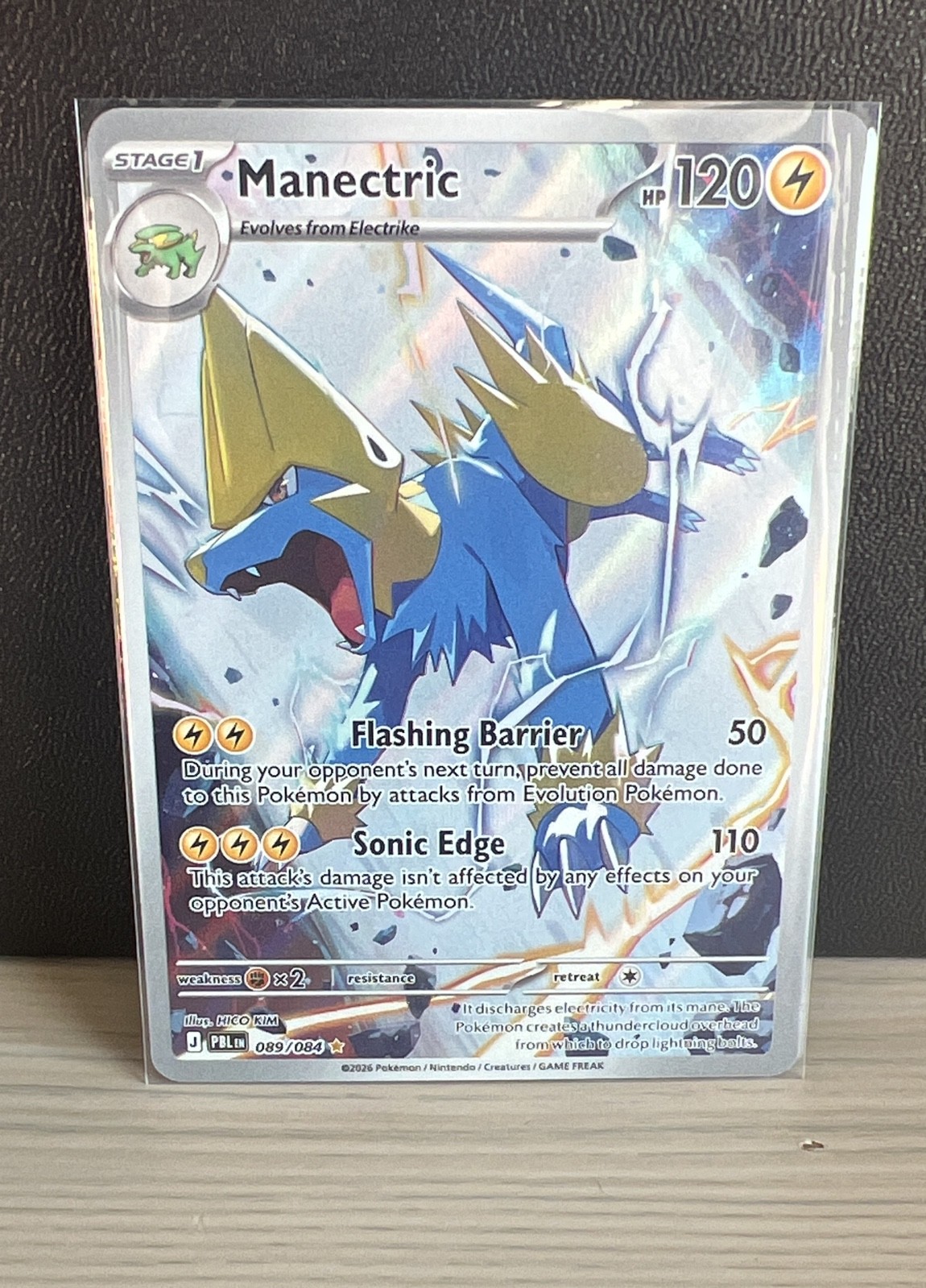 Manectric 089/084 Me05: Pitch Black Holo Manectric 089/084 Me05: Pitch Black Holo