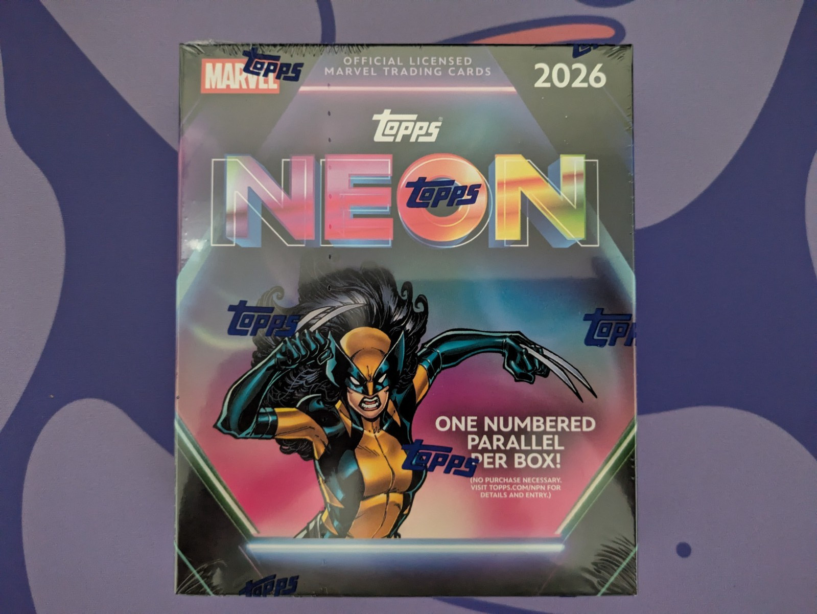 2026 Topps Neon Marvel Mega Box New Factory Sealed In Hand