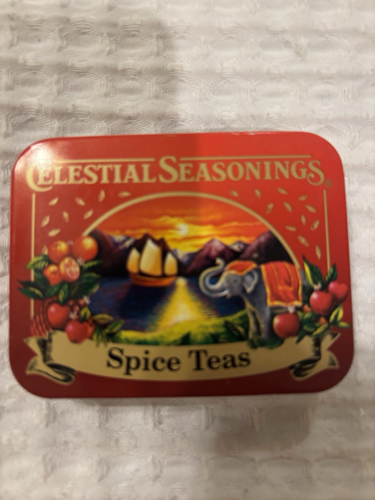 Vintage Celestial Seasonings Spice Teas Miniature Tin
