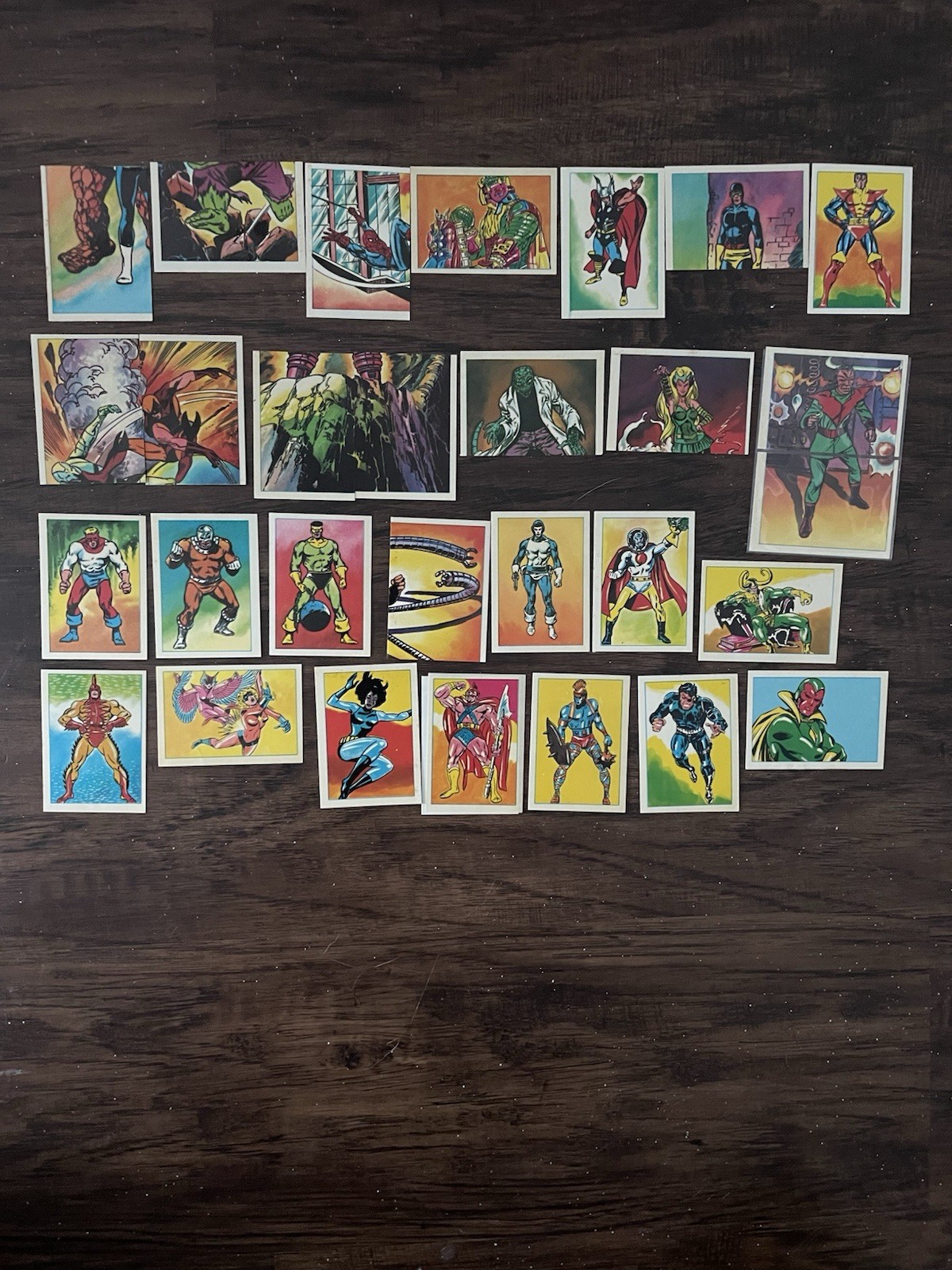Vintage 1984 Marvel Super Heroes Secret Wars Stickers Lot - 32 Unused