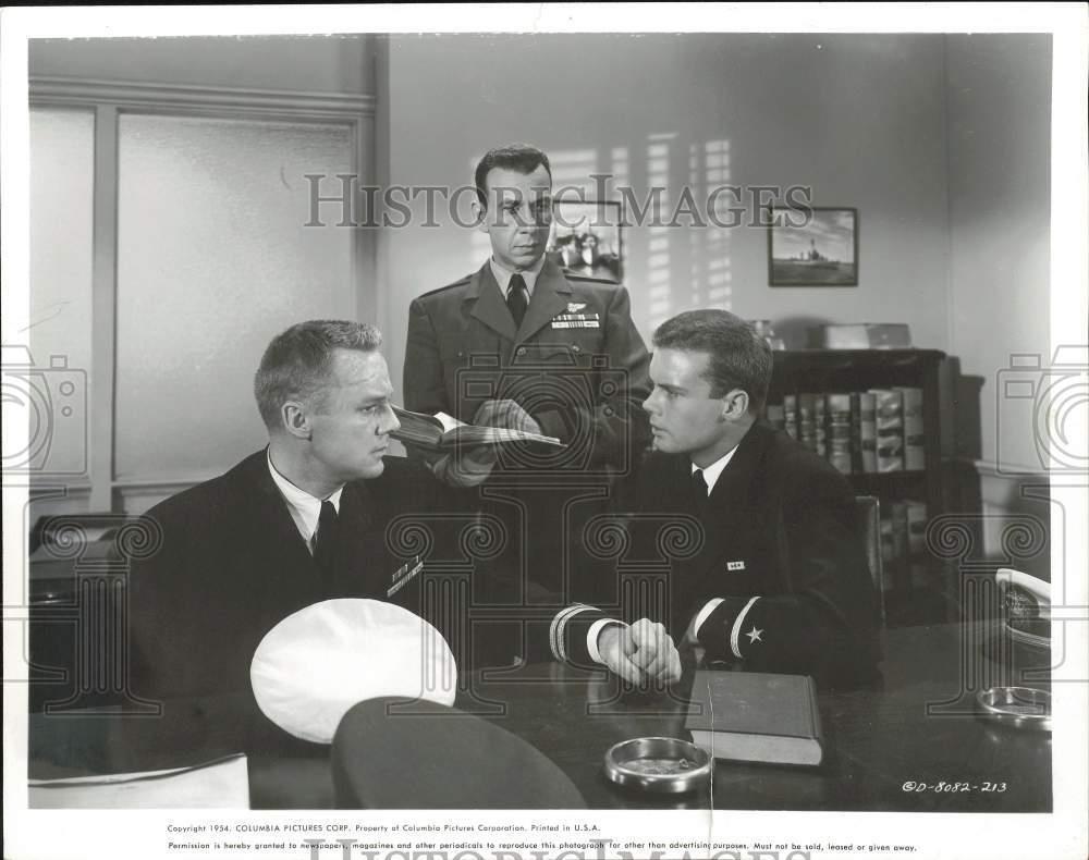 1954 Press Photo Van Johnson, Jose Ferrer, Robert Francis in \