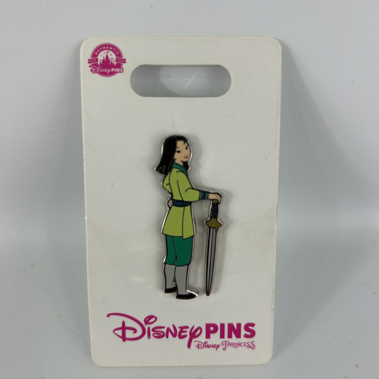 Mulan Villager With Sword Disney Princess Pin New On Card Mulan Villager With Sword Disney Princess Pin New On Card