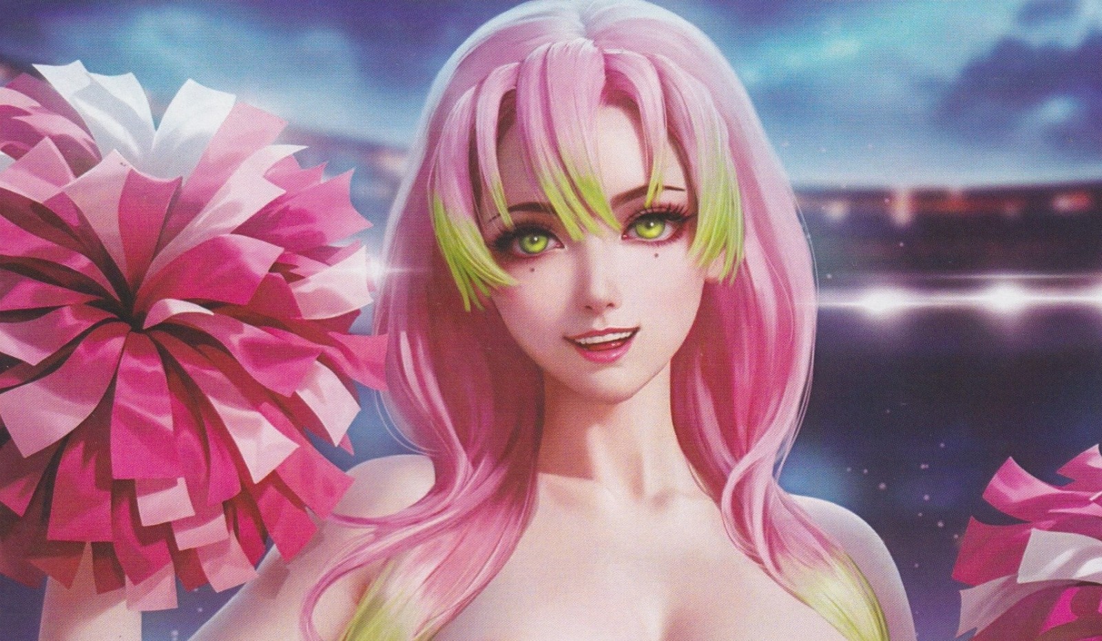 Waifu Chronicles 1 Pink Demon Slayer Cosplay Topless E Virgin variant NM+