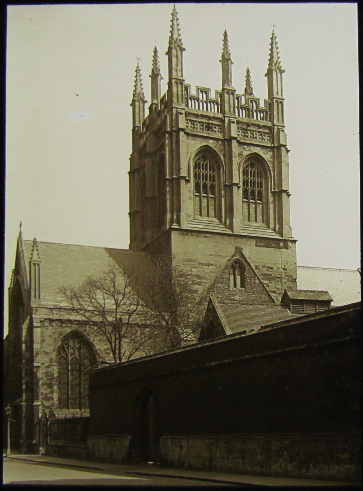 Glass Magic Lantern Slide MERTON COLLEGE TOWER C1920 OXFORD ENGLAND PHOTO Glass Magic Lantern Slide MERTON COLLEGE TOWER C1920 OXFORD ENGLAND PHOTO
