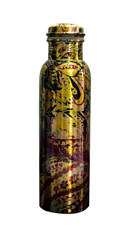 Copper Water Bottle 1L\/34 Oz Stay Hydrated and Health Benefits (Light Green) Copper Water Bottle 1L\/34 Oz Stay Hydrated and Health Benefits (Light Green)
