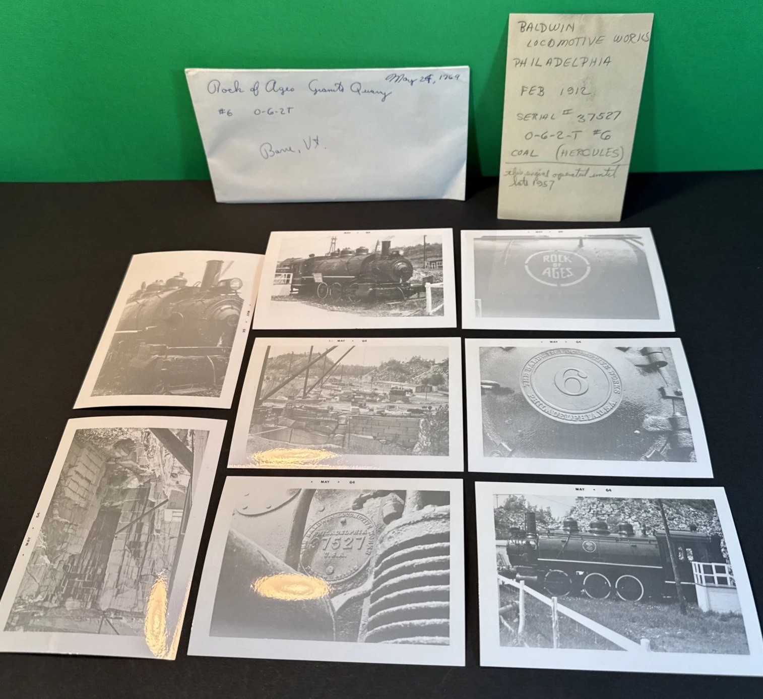 1964 Rock of Ages Granite Quarry Barre VT photos Locomotive