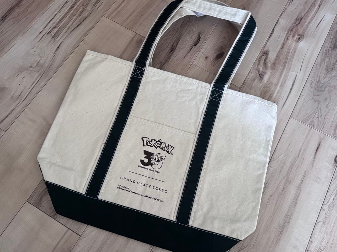 Grand Hyatt Tokyo x Pokemon 30th Anniversary Canvas Tote Bag Limited Edition