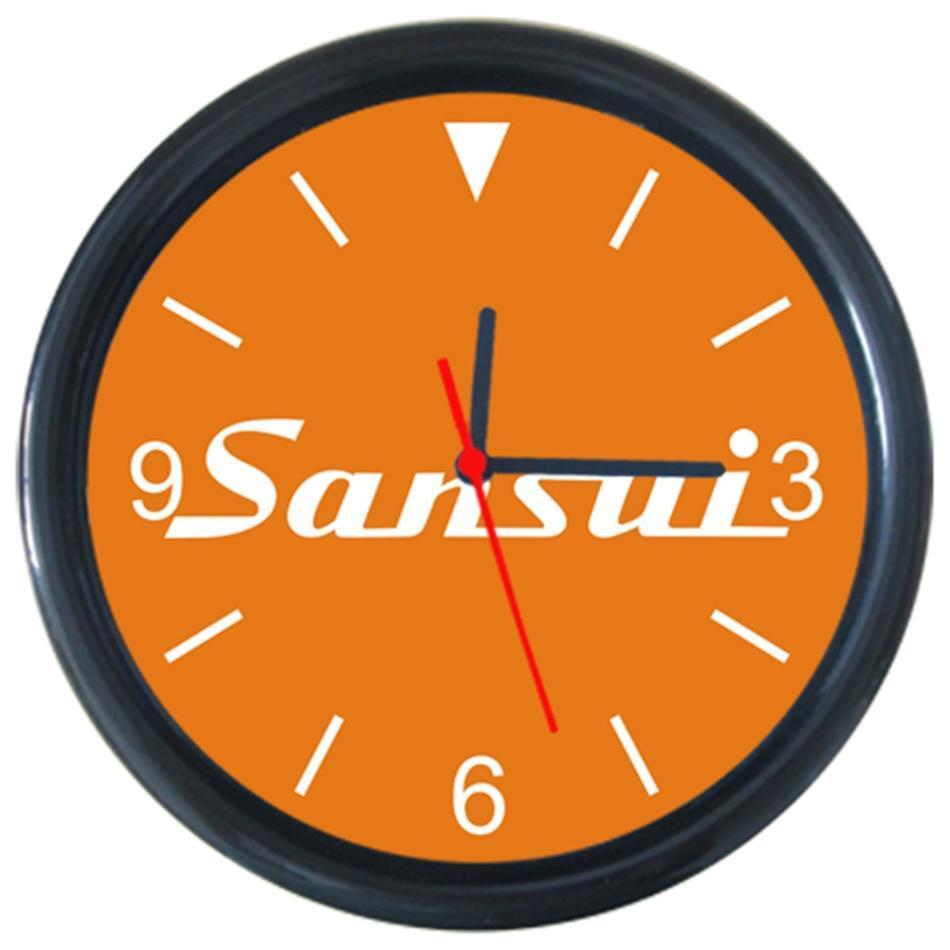 Hot Hi-Fi Home Audio Sansui Speaker Logo Sign Design Wall Clock Round