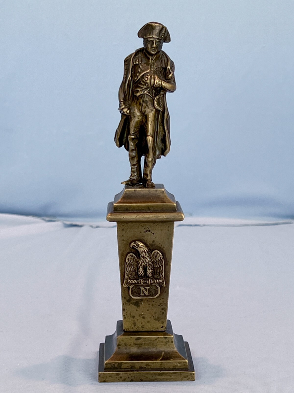19th C Bronze Statue France Emperor Napoleon Bonaparte Waterloo Battle War 19th C Bronze Statue France Emperor Napoleon Bonaparte Waterloo Battle War