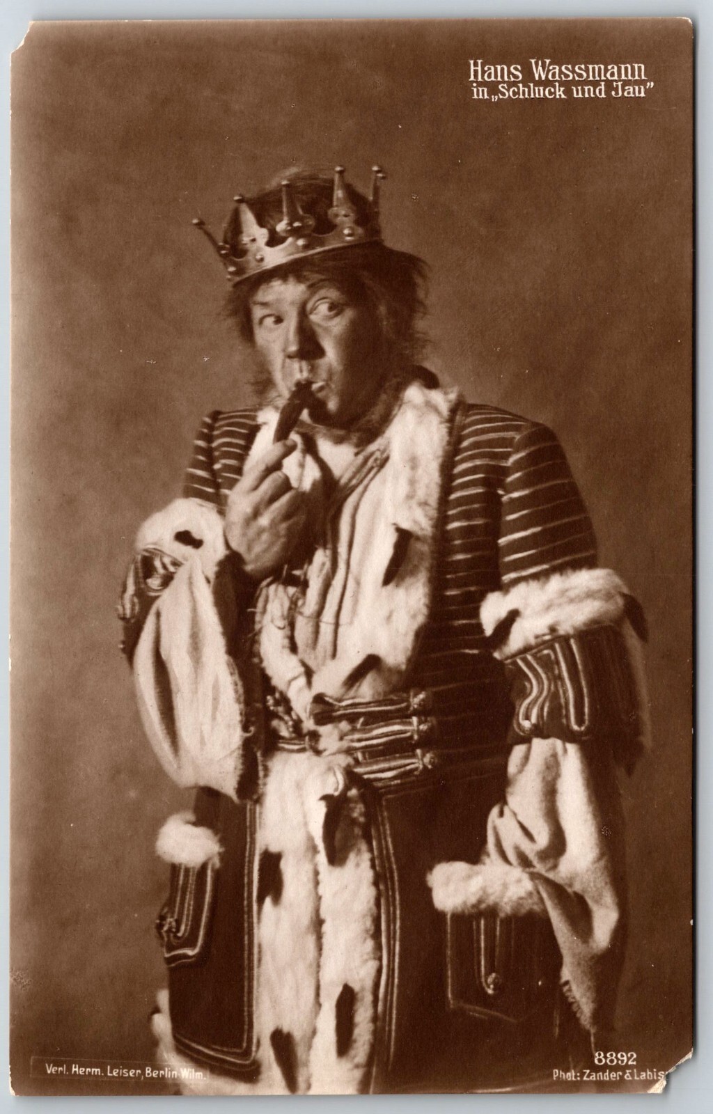 Vintage RPPC Postcard Hans Wassmann  German film actor