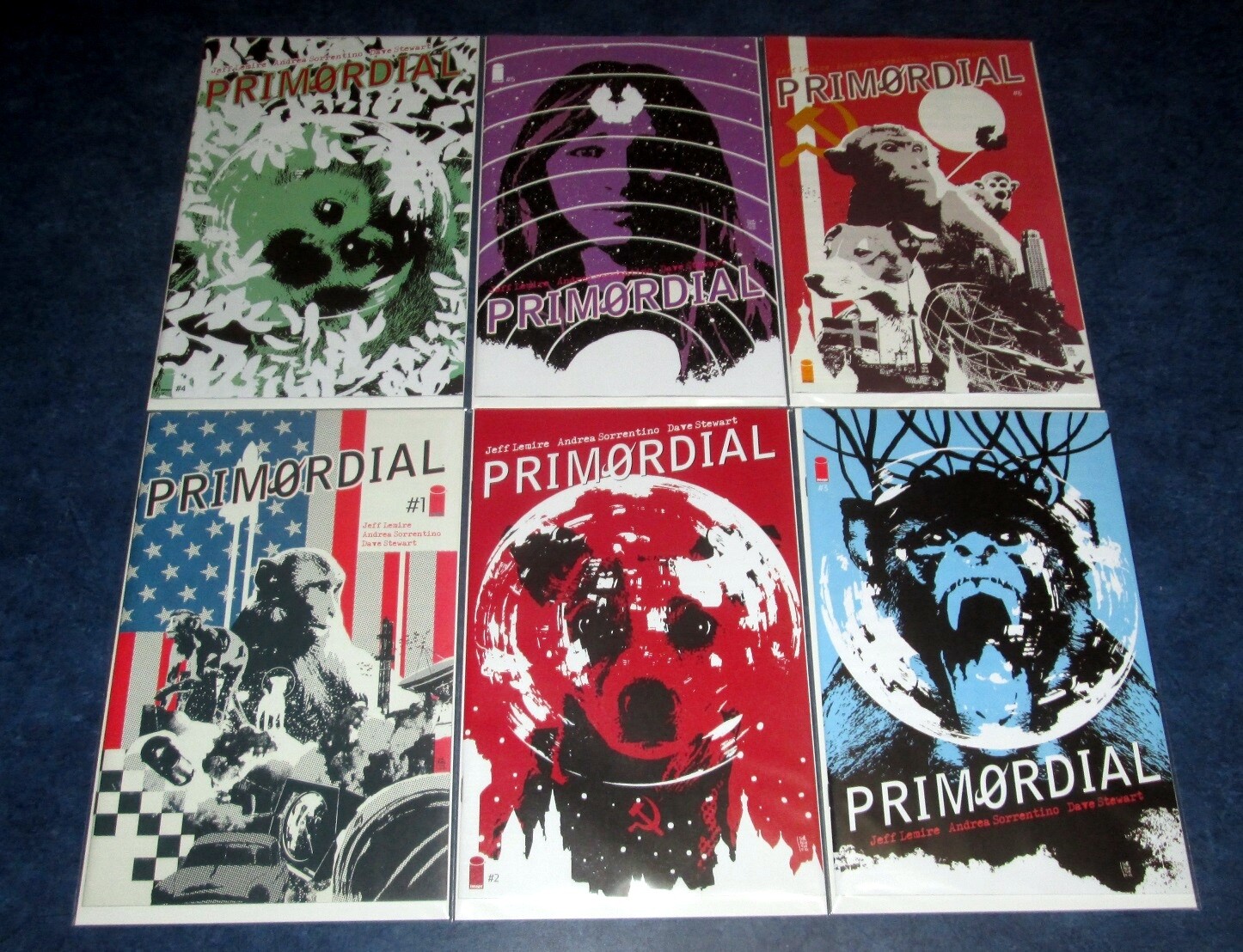 PRIMORDIAL #1 2 3 4 5 6 1st print set iMAGE COMIC Jeff Lemire 1957 USSR SCI FI