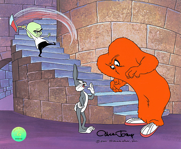 Chuck Jones Splitting Hares 2001 Warner Brothers Cel Limited Edition of 201