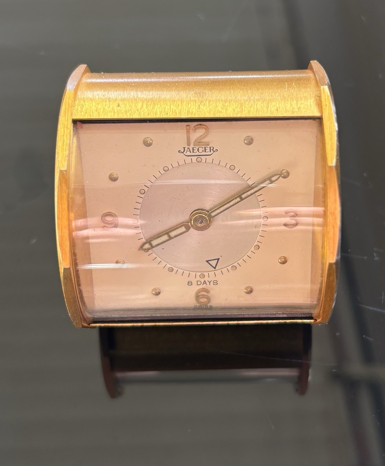 Vintage JAEGER 8 Day Alarm Travel Clock Excellent Condition, Rare LE COULTRE Vintage JAEGER 8 Day Alarm Travel Clock Excellent Condition, Rare LE COULTRE