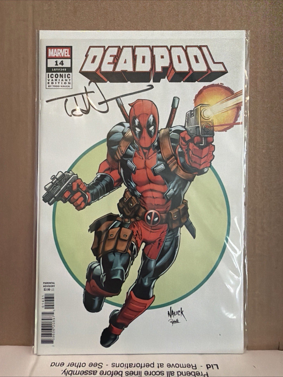Deadpool #14 Iconic Variant Edition Autographed By Todd Nauck Marvel 2025 Deadpool #14 Iconic Variant Edition Autographed By Todd Nauck Marvel 2025