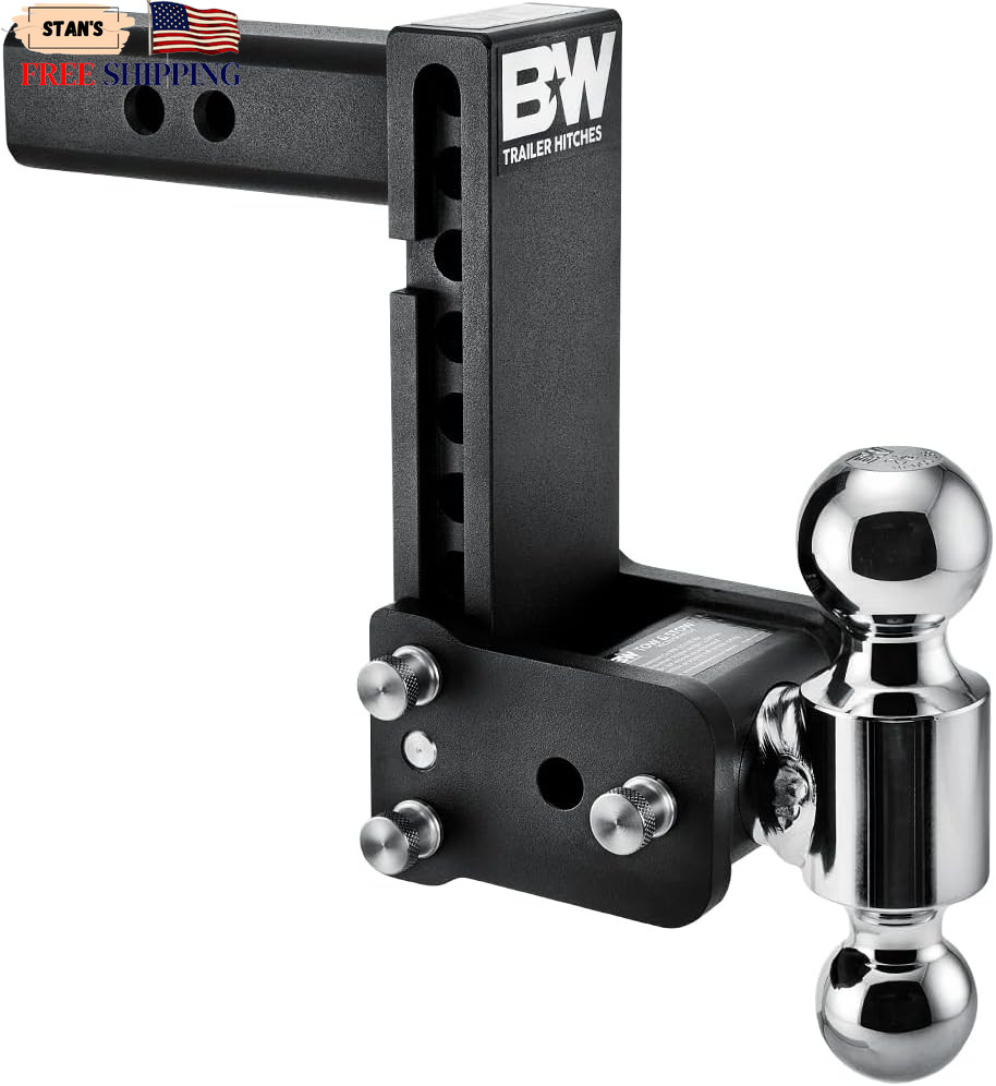 B&W Trailer Hitches Tow&Stow Adjustable Trailer Hitch Ball Mount Fits 2\