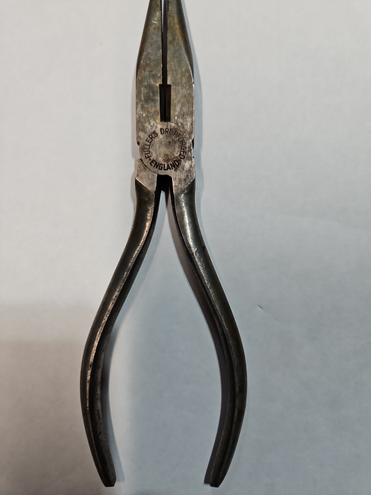 Vintage Fullers Tools 6 1/2” Needle Nose Pliers Side Cutters Made in England.