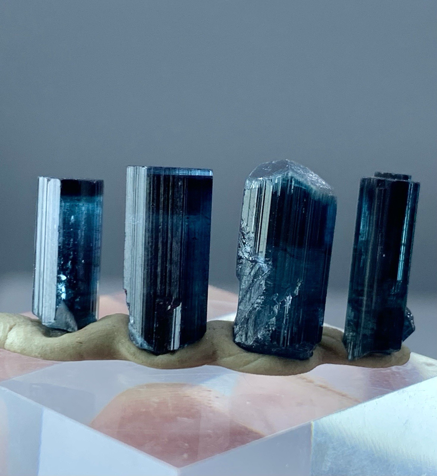 Gorgeous Blue Tourmaline Crystals From Afghanistan, 15.80 Ct Gorgeous Blue Tourmaline Crystals From Afghanistan, 15.80 Ct