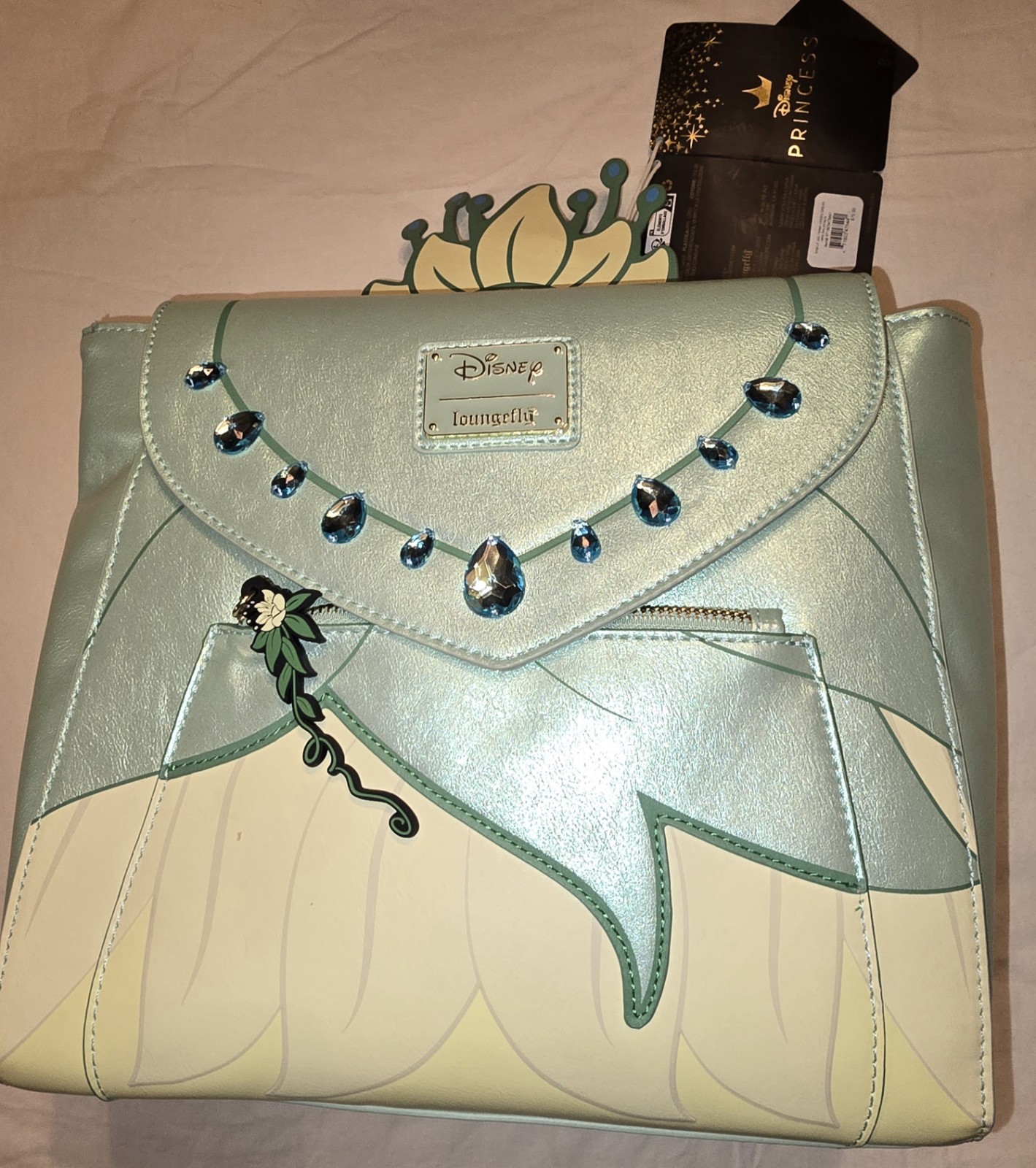 Disney Loungefly Princess And The Frog Tiana Green Dress Backpack. New With Tags Disney Loungefly Princess And The Frog Tiana Green Dress Backpack. New With Tags
