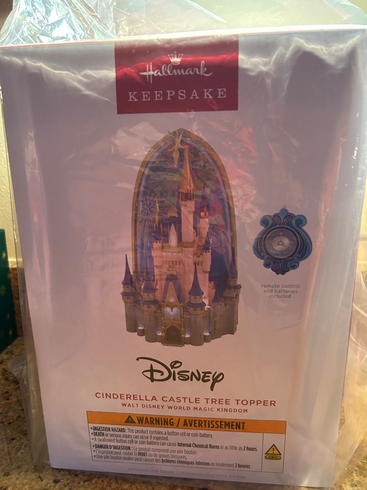 2026 HALLMARK - DISNEY CINDERELLA CASTLE TREE TOPPER - NEW IN BOX - HARD TO FIND