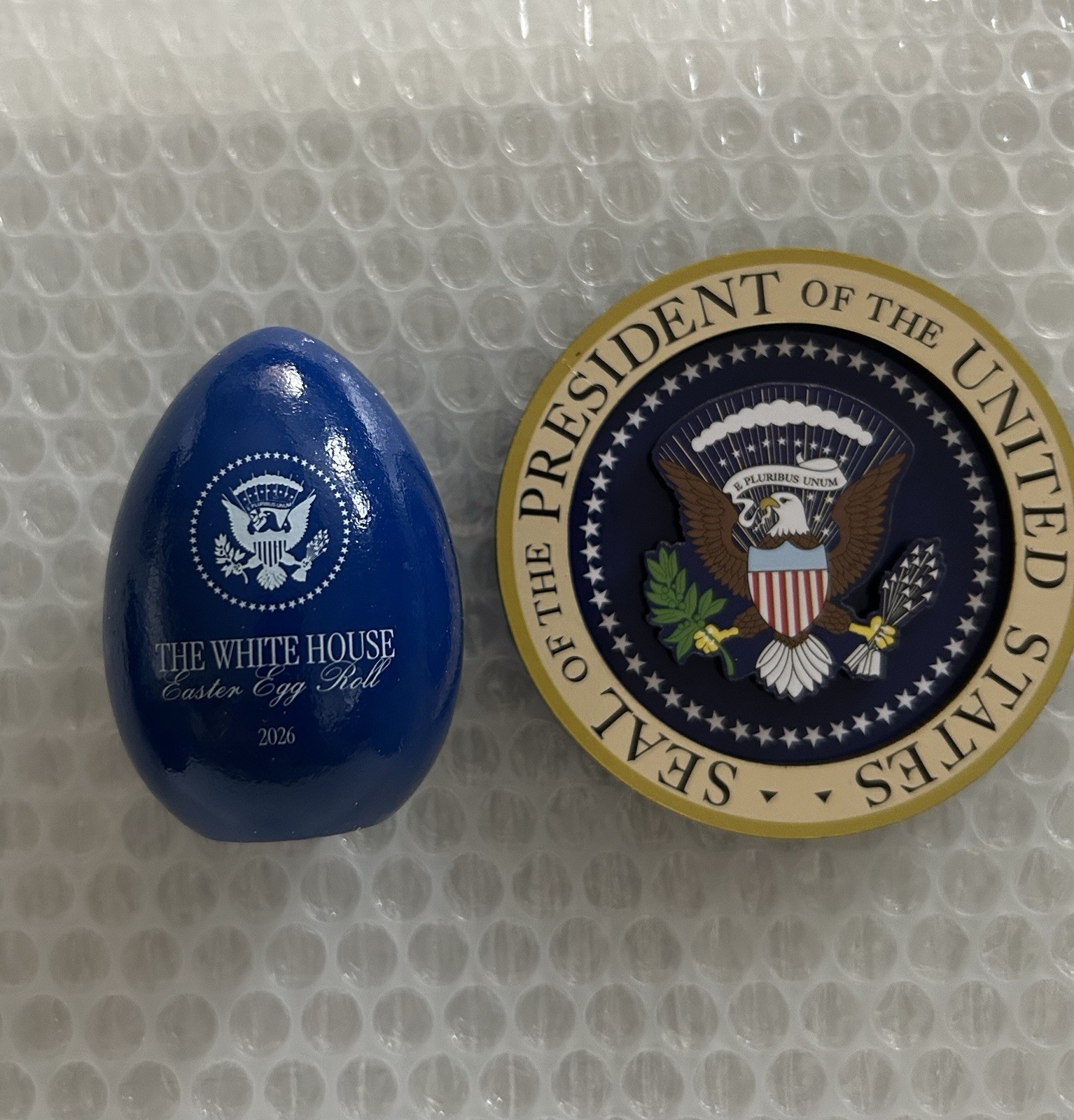 TRUMP WHITE HOUSE EASTER 2026 BLUE EGG + EAGLE SEAL MAGNET SIGNATURE DONALD New TRUMP WHITE HOUSE EASTER 2026 BLUE EGG + EAGLE SEAL MAGNET SIGNATURE DONALD New