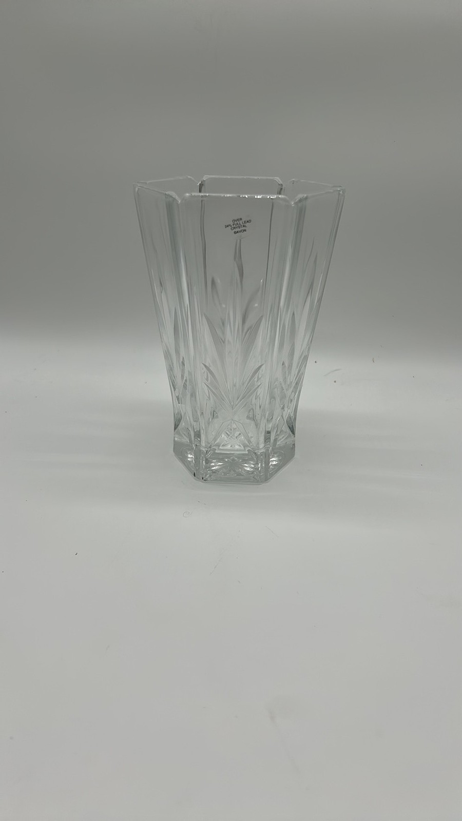 Vintage Gorham Full Lead Crystal Vase Art Deco Style Vintage Gorham Full Lead Crystal Vase Art Deco Style