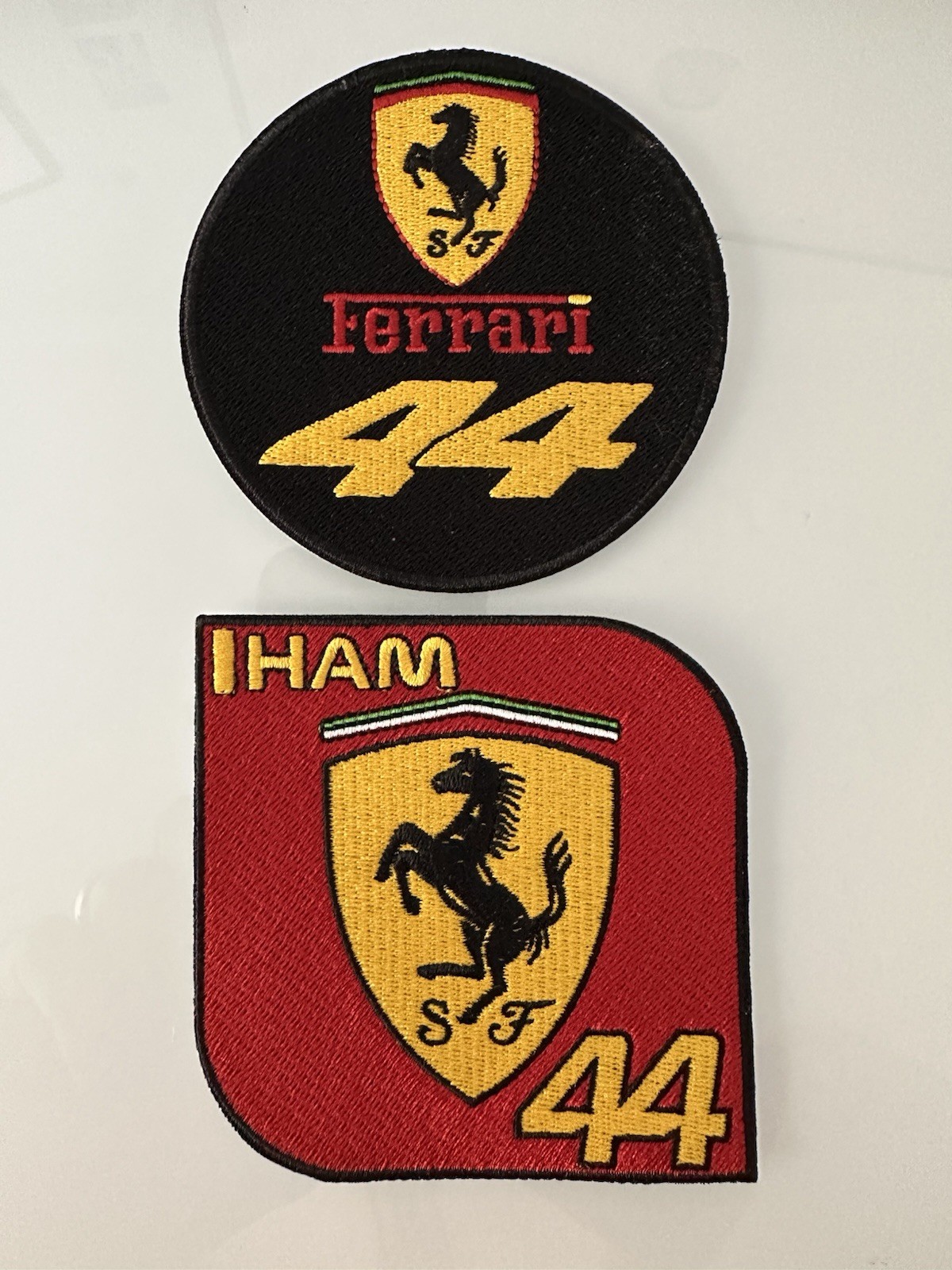 F1 2 Pack Lewis Hamilton 44 Racing Race car  Fan Patch 3” Iron On/Sew On
