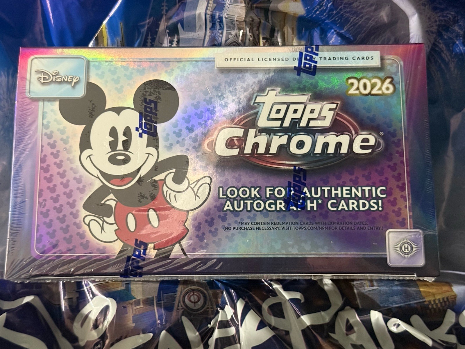 2026 Topps Chrome Disney Hobby Box Factory Sealed 12 Packs Per Box New In Hand