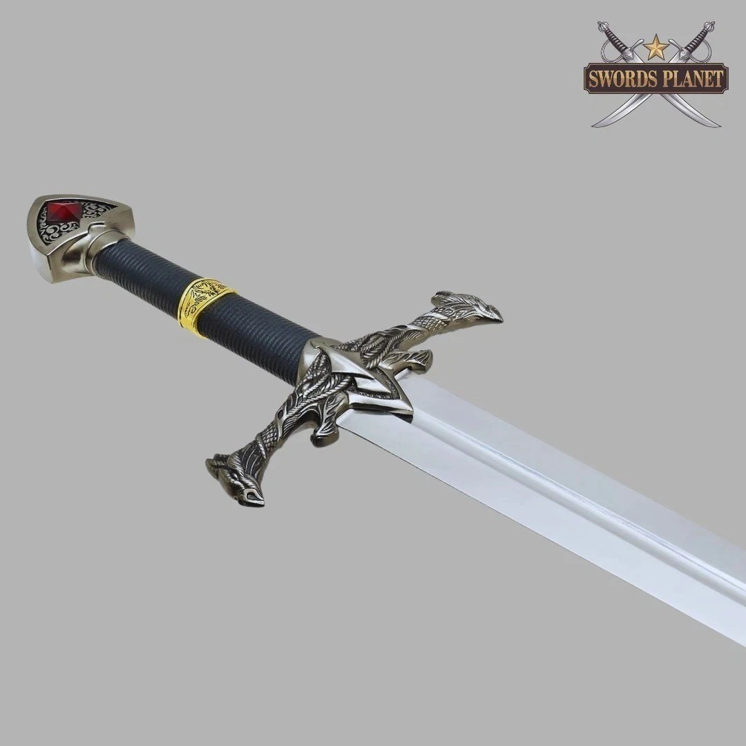 Handmade Blackfyre Game of Thrones Aegon Sword - GOT  with Wall Plaque
