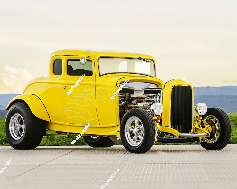 FORD COUPE 1932 LITTLE DUECE COUPE YELLOW 8\ FORD COUPE 1932 LITTLE DUECE COUPE YELLOW 8\