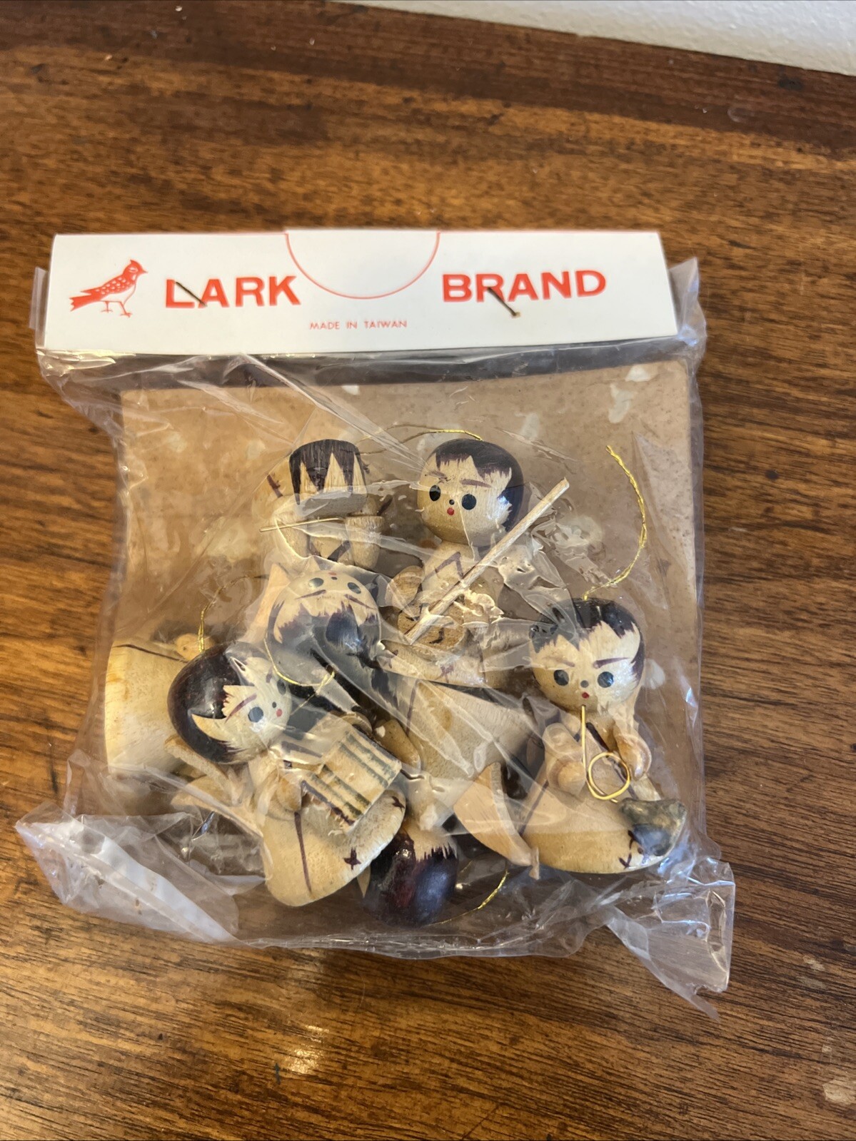 Vintage Lot Wood Angel Christmas Ornament Handcrafted Musician Lark Brand Taiwan Vintage Lot Wood Angel Christmas Ornament Handcrafted Musician Lark Brand Taiwan