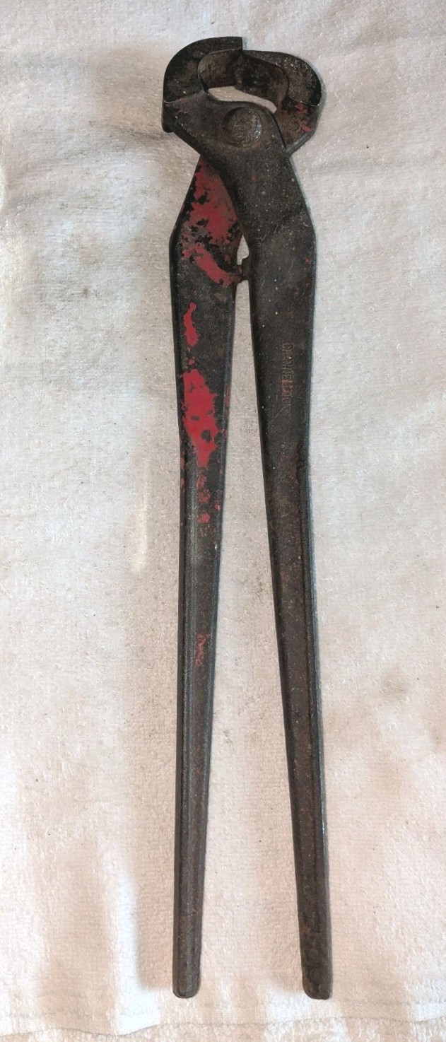 ANTIQUE Vintage CHANNELLOCK 14” NIPPERS Offset End Cutters Ferrier Tool Pliers ANTIQUE Vintage CHANNELLOCK 14” NIPPERS Offset End Cutters Ferrier Tool Pliers
