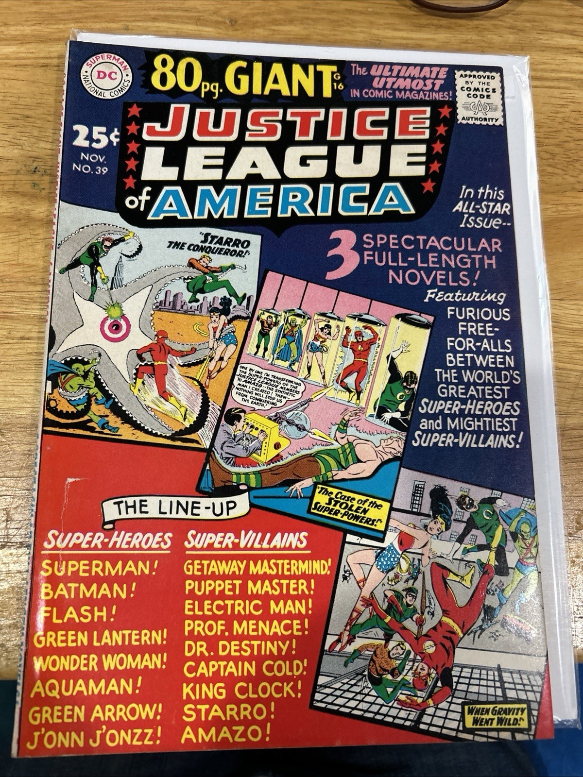 Vintage Justice League of America #39 DC Comics Nov 1965 Gardner Fox Comic Book