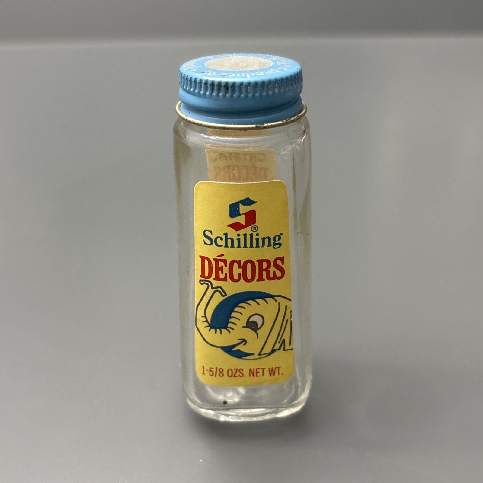 Vintage 1970s Miniature Glass Bottle Schilling Decors McCormick Collectible Rare