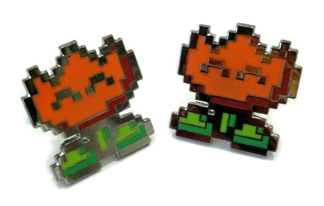 Super Mario SNES Fire Flower Power Up Wedding Suit Work Cufflink Cuff Links Set