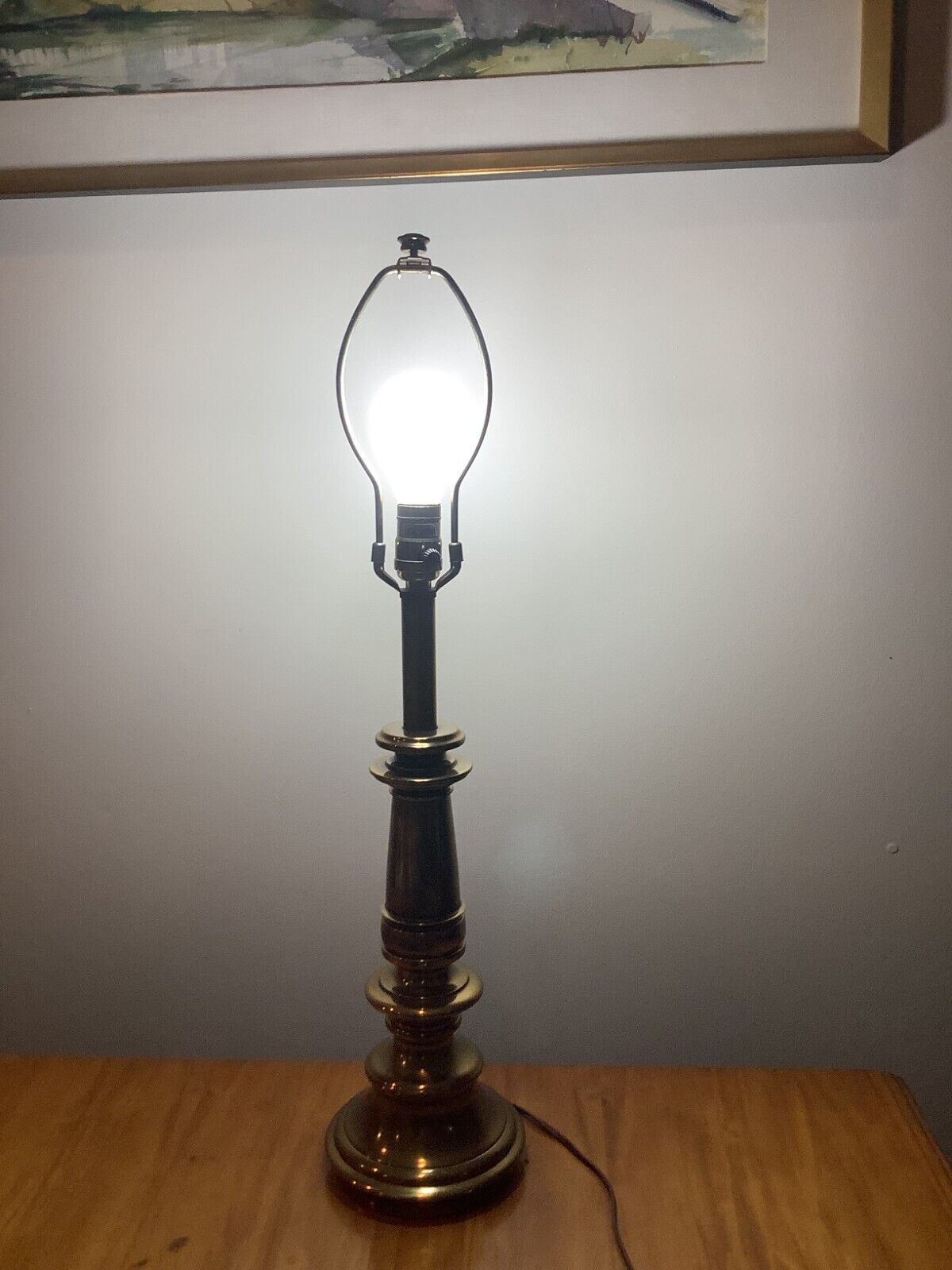 Stiffel Brass Lamp Vintage MCM 28\