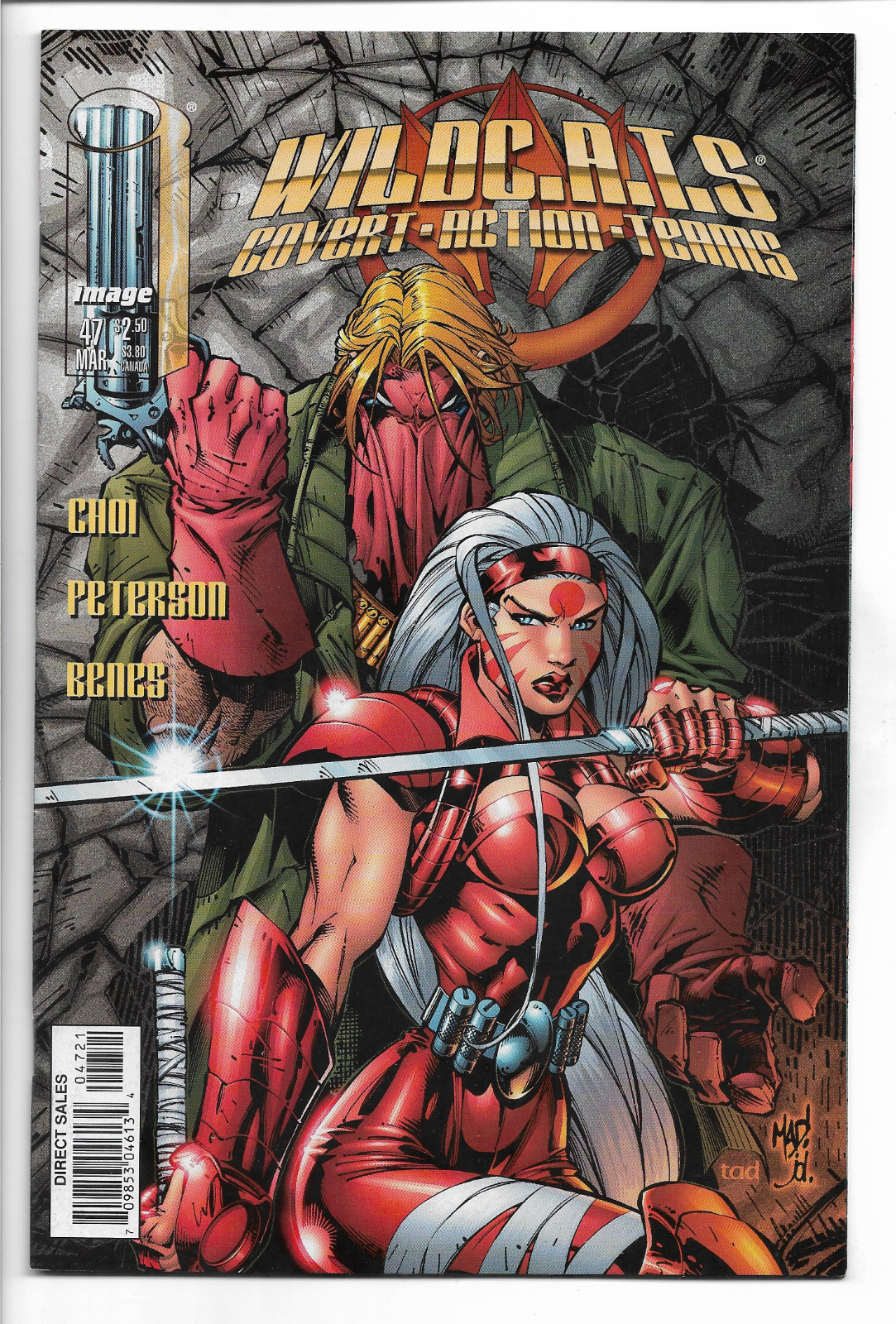 Wildcats 47 RARE Joe Mad Madureira Variant Cover Image Comics 1998 1st Print Wildcats 47 RARE Joe Mad Madureira Variant Cover Image Comics 1998 1st Print