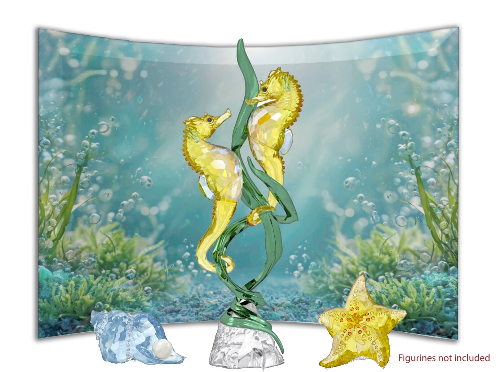 Swarovski SCS seahorse Idyllia 2025 crystal display Read Description