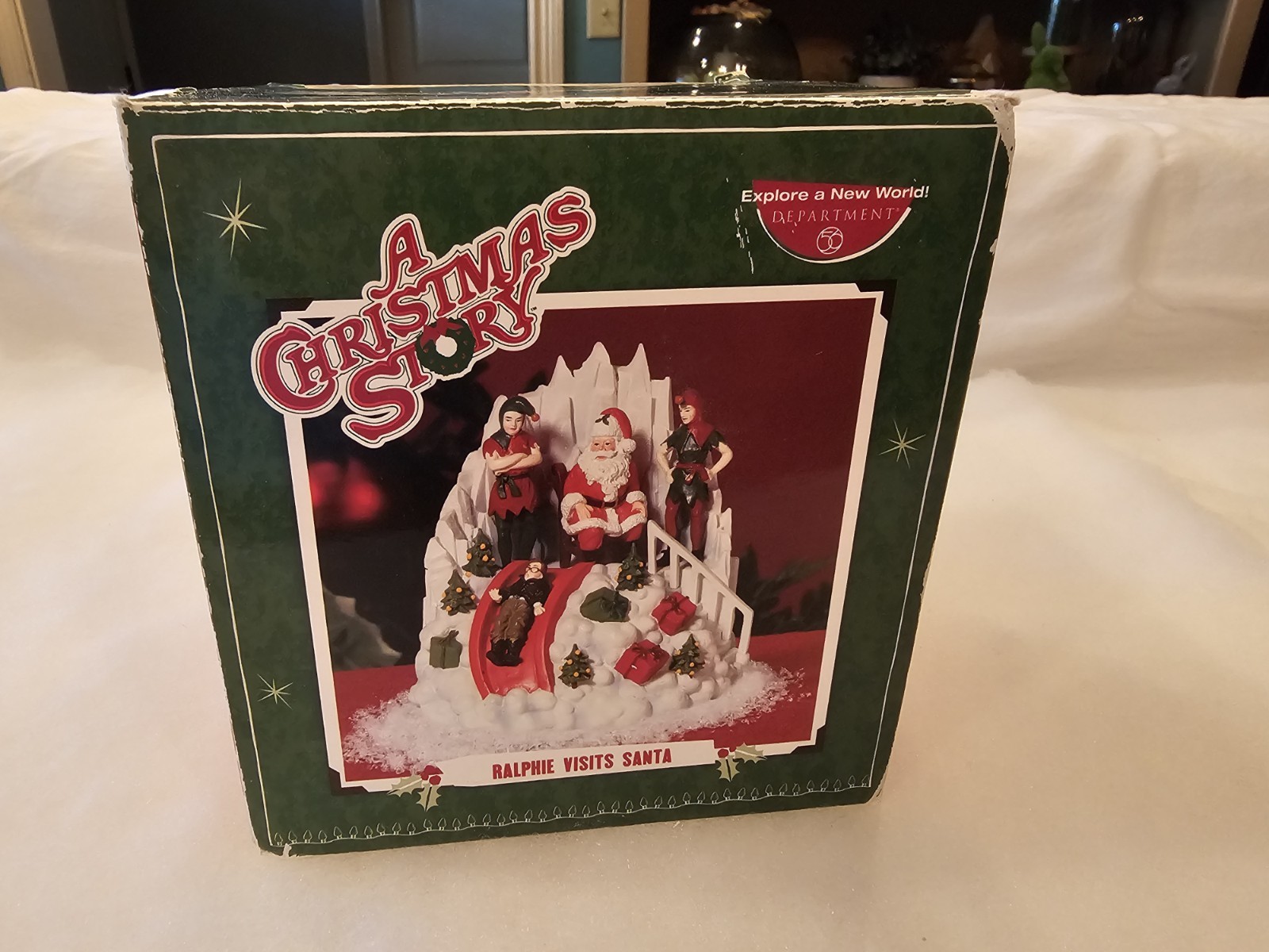 Dept 56 A Christmas Story Village's  Ralphie Visits Santa RETIRED 2009