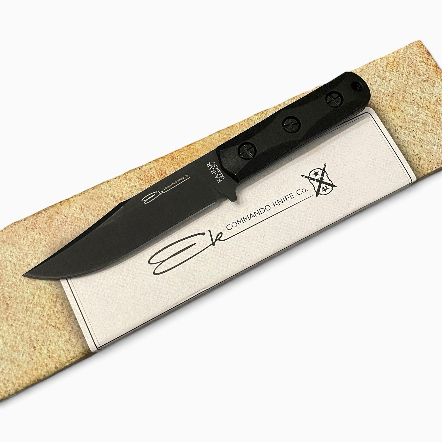 Ka-Bar Ek Commando Short Clip Point Fixed Blade Knife (5.06\ Ka-Bar Ek Commando Short Clip Point Fixed Blade Knife (5.06\