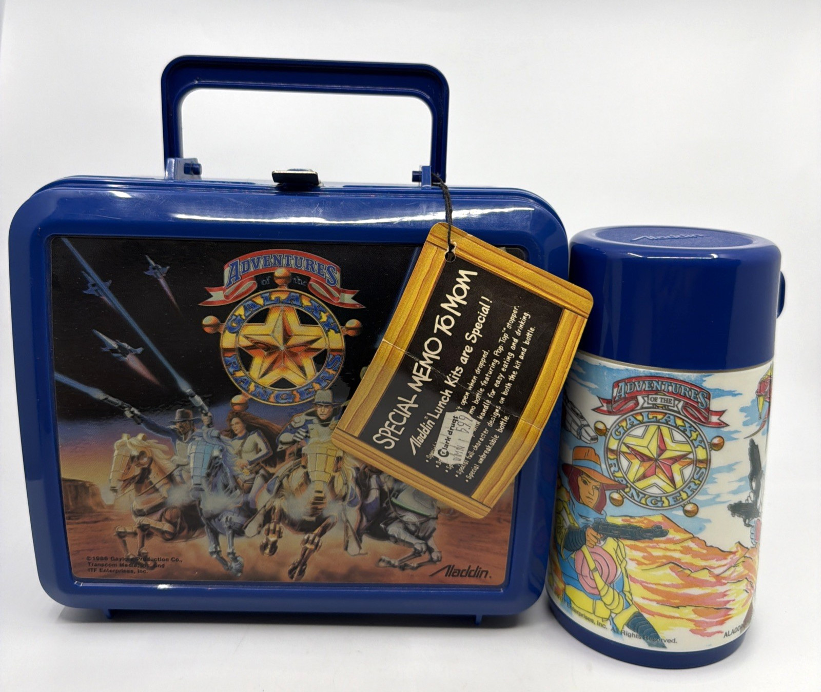 Vintage Aladdin 1986 Adventures of the Galaxy Rangers Lunchbox Thermos NWT Rare