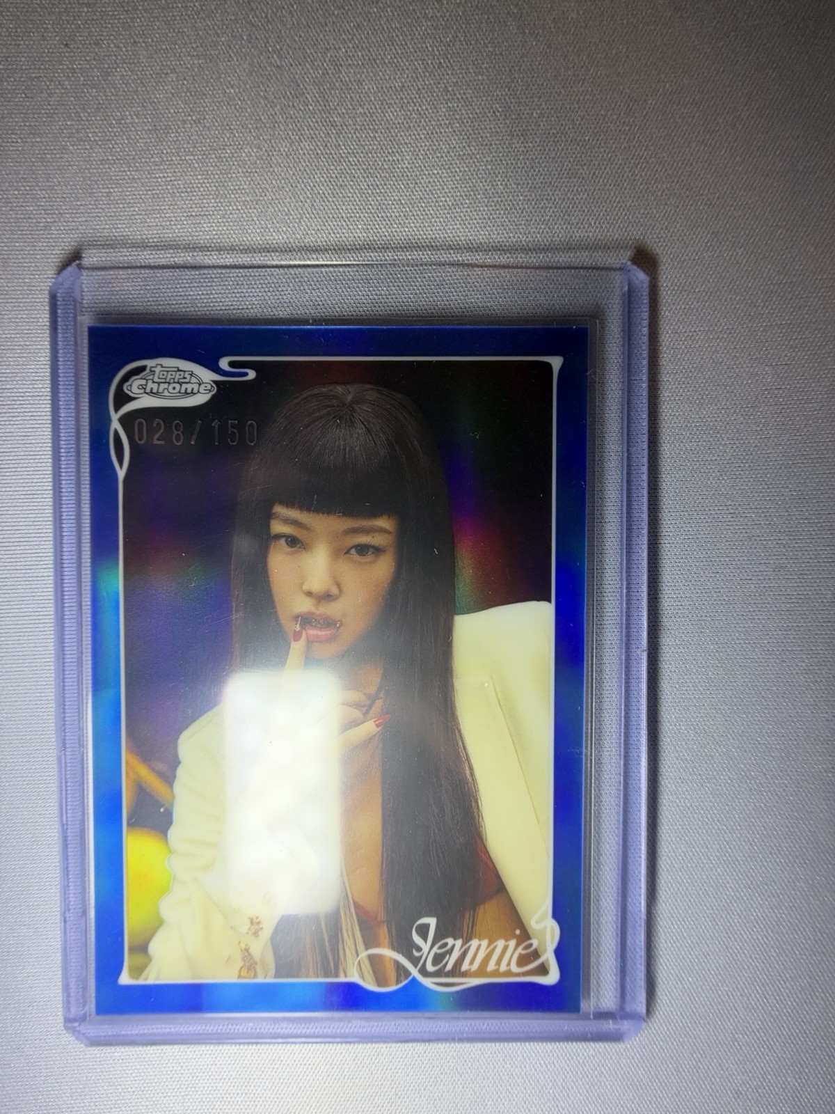 2026 Topps Chrome Jennie Base Blue Refractor Parallel 7 ExtraL 28/150