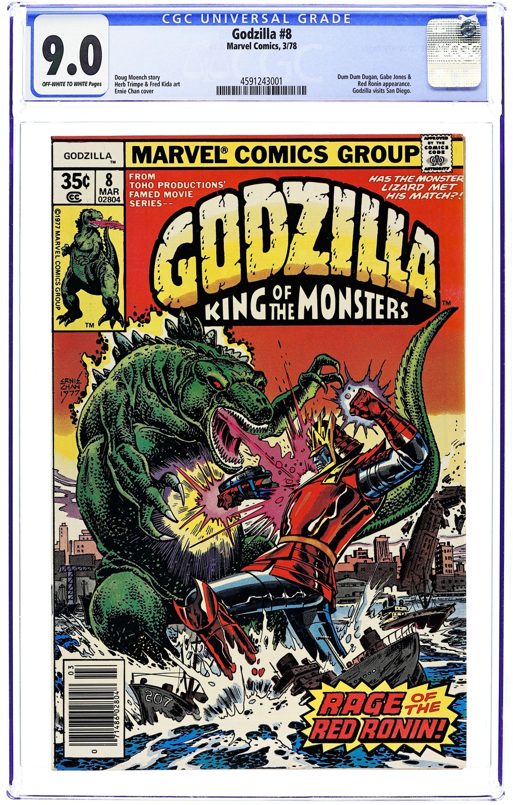 Godzilla #8 CGC 9.0 1978 4591243001