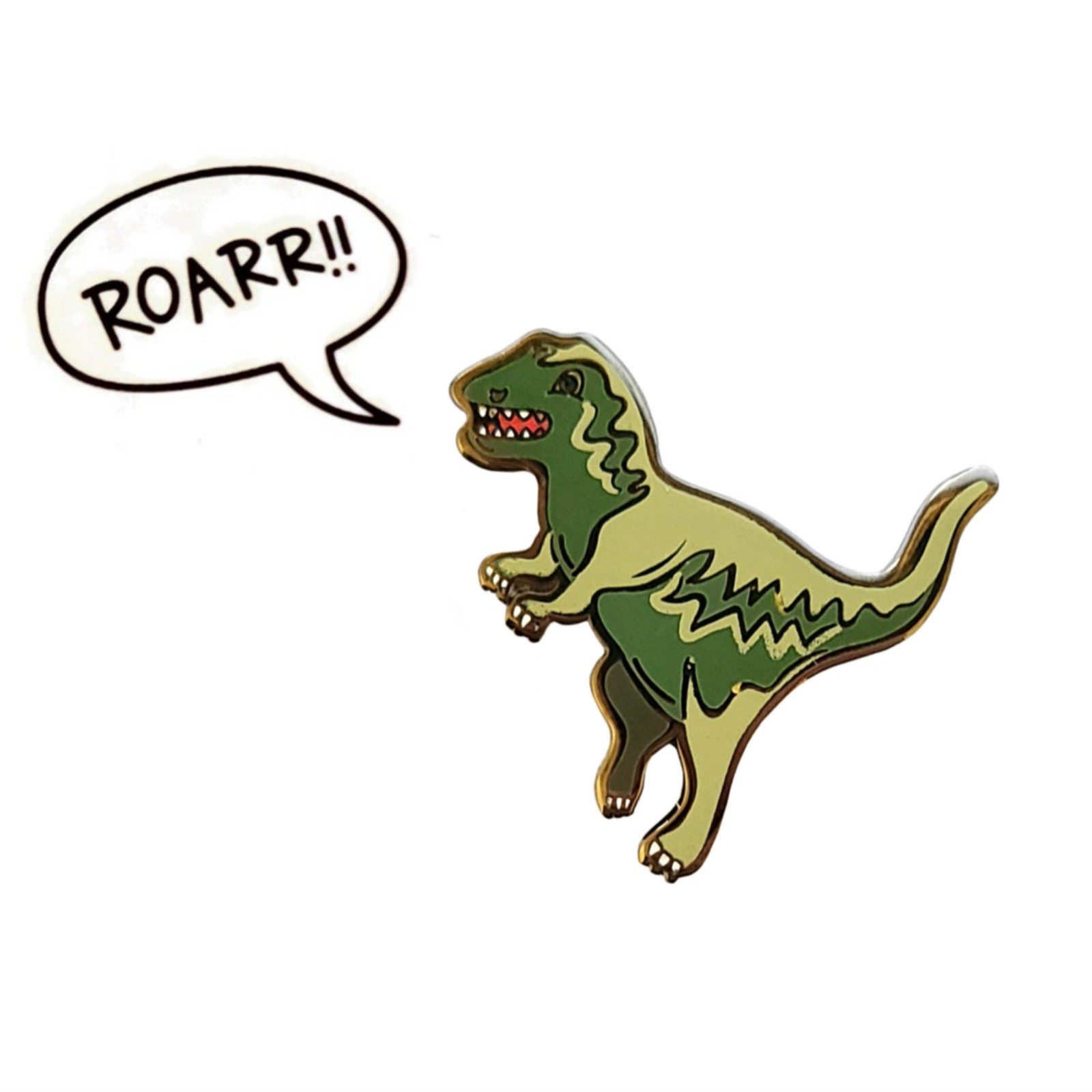 ⚡RARE⚡ PINTRILL x COACH 2017 Green Rexy Pin *BRAND NEW* 🦖