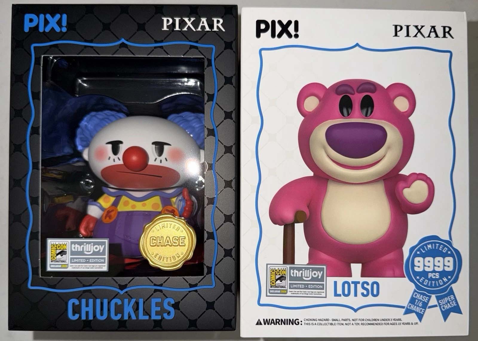 Thrilljoy PIX Toy Story - CHUCKLES - CHASE - SDCC 2026 Comic Con Exclusive Thrilljoy PIX Toy Story - CHUCKLES - CHASE - SDCC 2026 Comic Con Exclusive