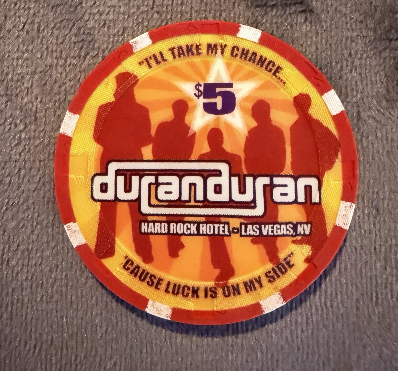 $5 Hard Rock Las Vegas Casino Chip - 2003 Duran Duran