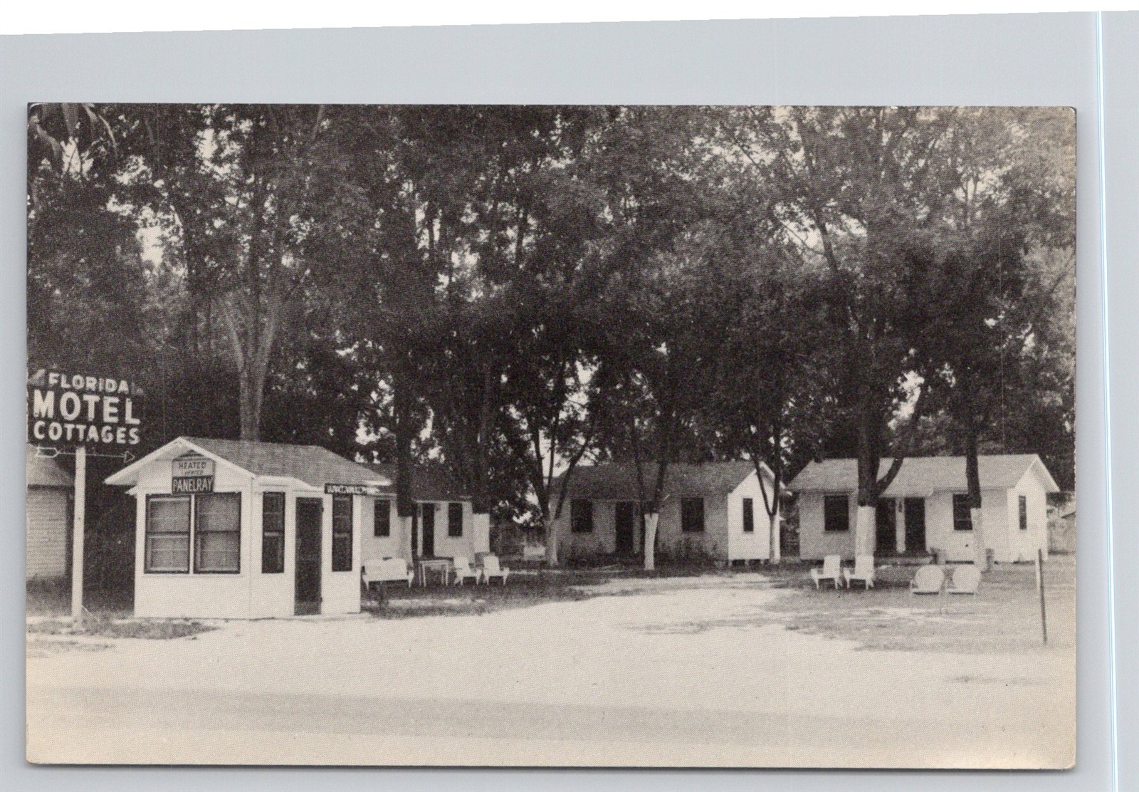 Florida Motel Cottages Roadside Hilliard FL C1940s Postcard AK15
