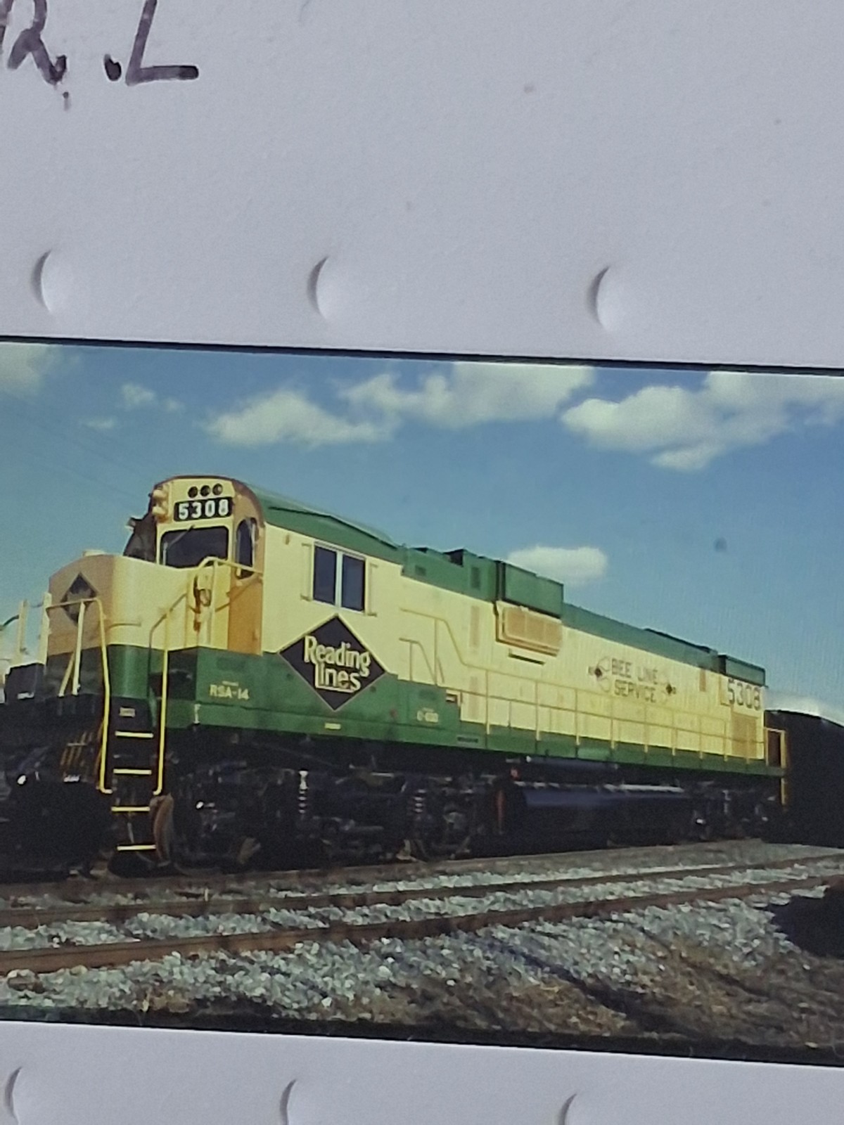Original train slide Reading Lines Diesel Locomotive #5308