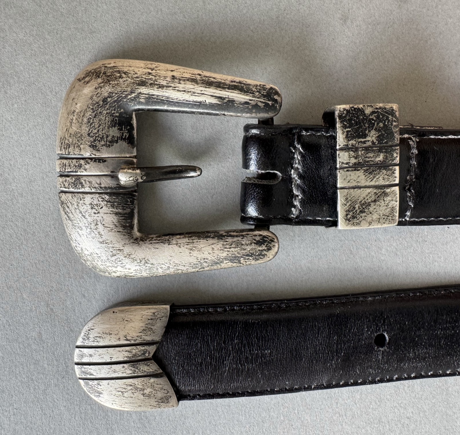 Vintage Navajo Sterling Silver Belt Signed Begay Hand Made Vintage Navajo Sterling Silver Belt Signed Begay Hand Made