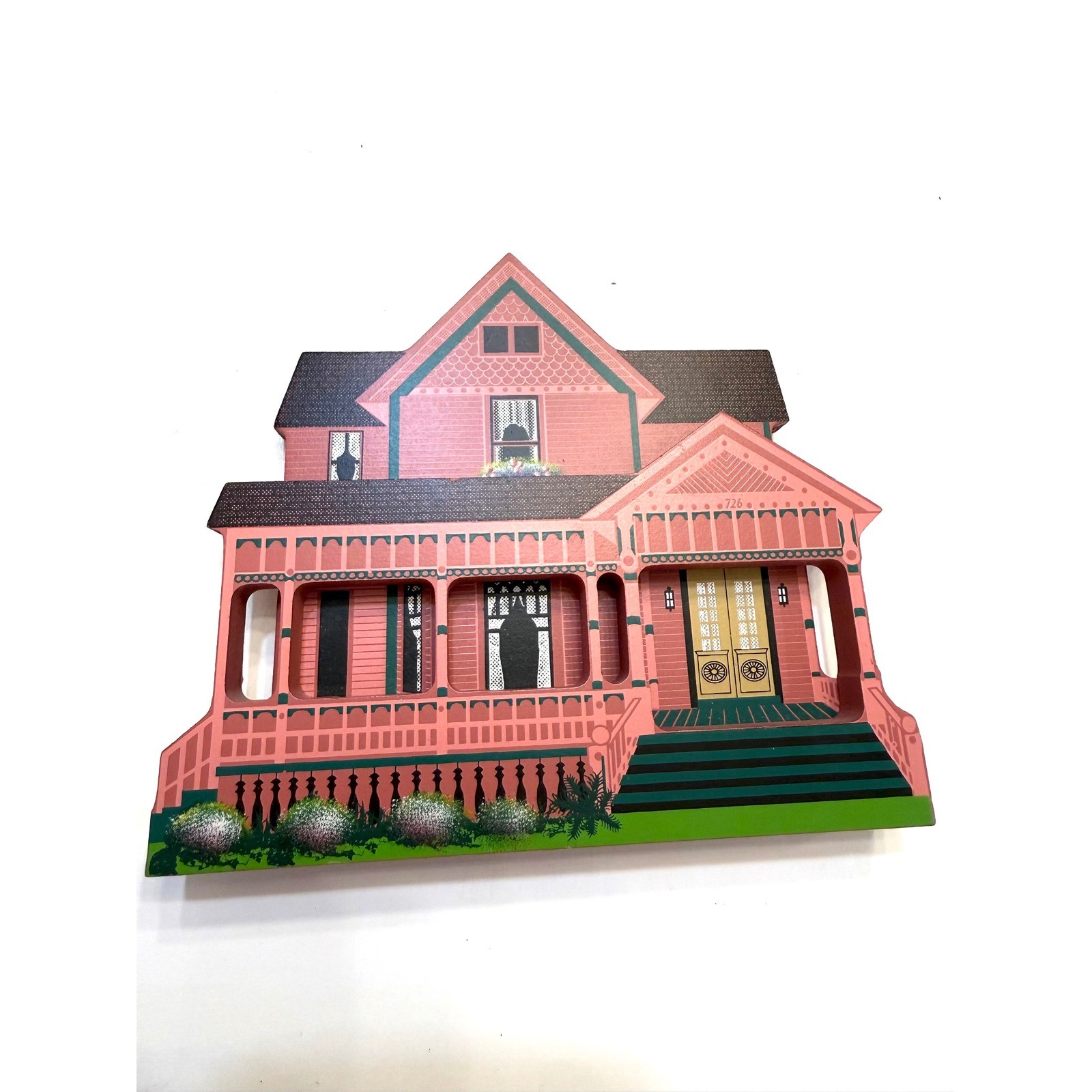 Shelia's Collectibles Gibney Home South Bend Indiana 1995 Wooden House Miniature